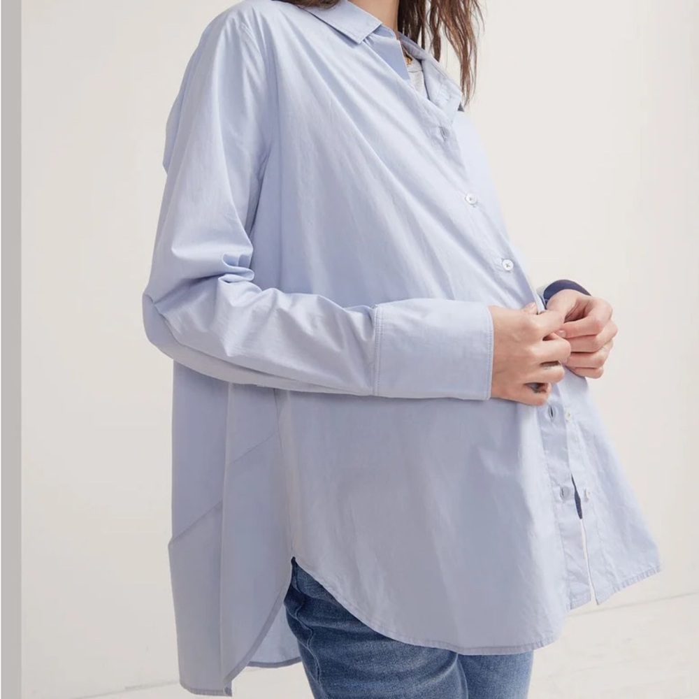 Hatch Collection Classic Button Down in Sky Blue
